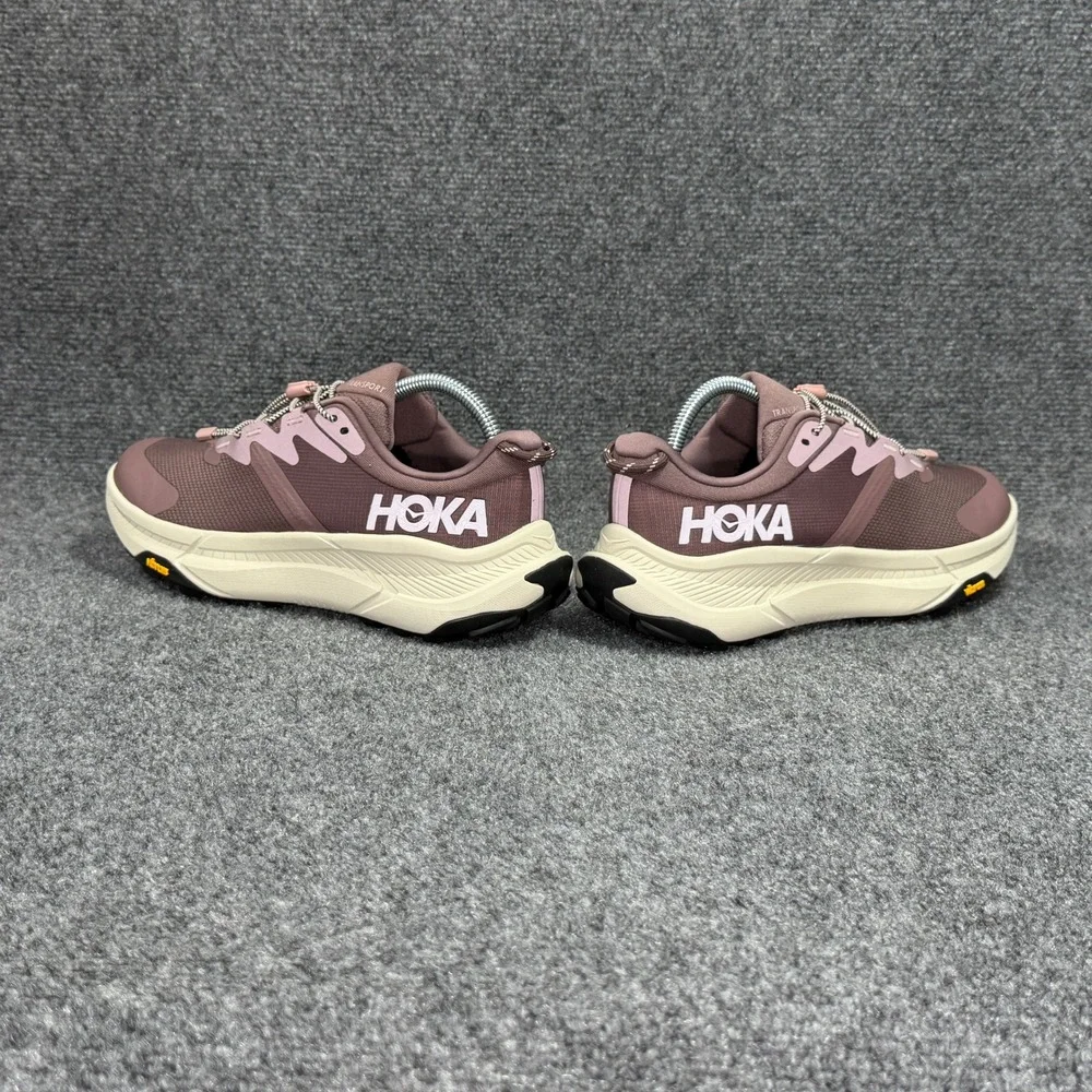 Hoka Transport Shoes Womens Mauve Rose Cordura Vibram Lifestyle Walking Sneakers - Picture 8 of 15